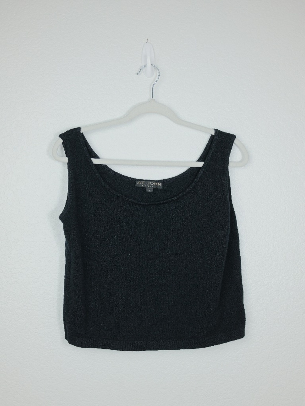 Women's St. JOHN Basics Black Inner Shell Tank Top Sz L